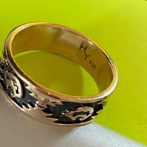 Men’s Navajo Native American ring 14k gold